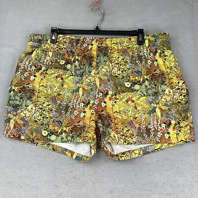 Vintage 90s Andrade Swim Shorts Mens 2XL Allover Print Tropical Made In Hawaii • $38