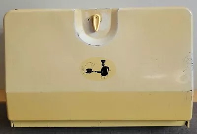 Vintage - Harvell - Space Saver Tin - Bread Box - Yellow. • $89.99