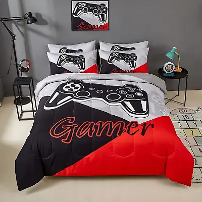 Comforter Sets For Kids Teen BoysVideo Games Controller Pattern • $54.99