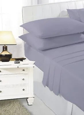 Deep Fitted Bed Sheet 30CM (12 Inch) Percale Polycotton Bottom Sheets UK Sizes • £9.99