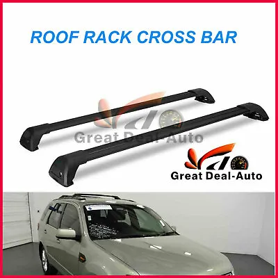 2x Black Aerodynamic Cross Bar Roof Rack For Ford Territory 2004 - 19 Fix Point • $144.43