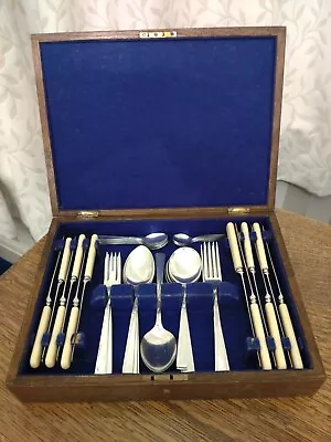 £67.95 • Buy VINTAGE 50 PIECE Silver Plate CUTLERY CANTEEN By Viners Of Sheffield