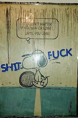 Vtg Snoopy Poster • $63