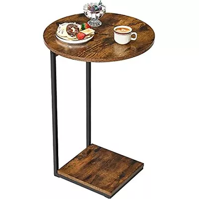  Sides Table Living Room Small End Table For Small Space 26.5  C Rustic Brown • $59.23