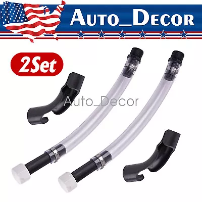 2 Set 14inch Filler Hose Kit Fuel Jug Gas Can VP Fuel Deluxe Cap Racing US • $16.01