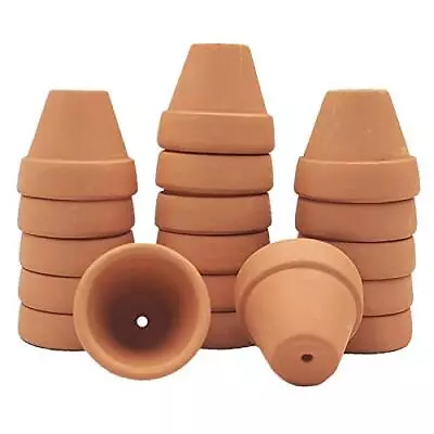  Mini Terracotta Pots With Drainage Holes - Succulent Cactus 1.2 Inches 18 PACK • $14.36