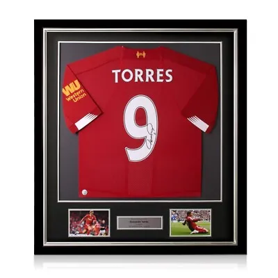 £364.99 • Buy Fernando Torres Signed Liverpool 2019-20 Football Shirt. Deluxe Frame