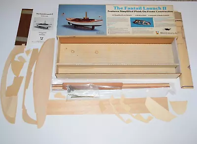 Midwest Fantail Launch II Ship Designed For Steam Power RC Model Kit #958 READ • $118.96