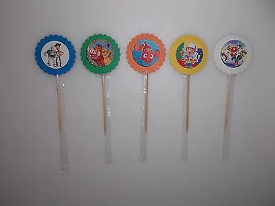 24pc. Cupcake Toppers **free Shipping** 18 Character Themes To Choose From  • $11.99