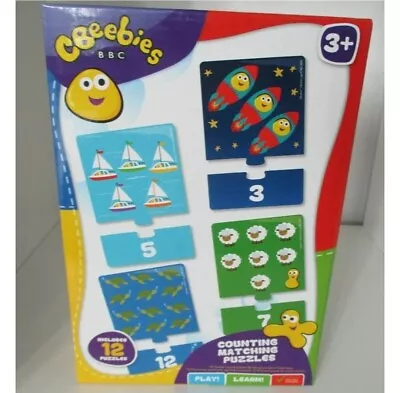 Bbc Cbeebies Counting Matching Puzzles 3+yrs Brand New Boxed.  • £12