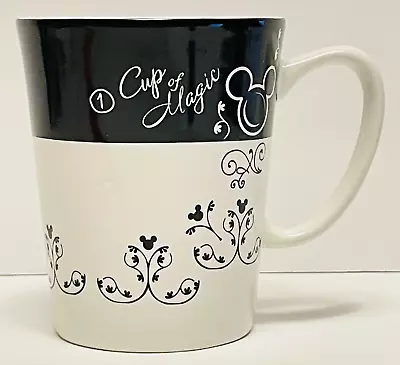 Mickey Mouse Disney Cup Of Magic Ceramic Coffee/Tea Mug/Cup Black White • $9.95