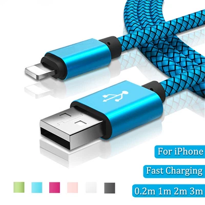$7.38 • Buy 3ft 6ft 10ft Long USB Fast Charging Charger Cable For IPhone 14 13 12 IPad Cord