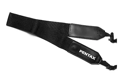 Genuine Pentax Vintage Neck /Shoulder Black Camera Strap With Original Lug Rings • £19.98