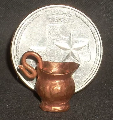 $4 • Buy Hand Made Copper Pitcher Small 1:12 Mexican Kitchen Doll Miniature #MC705(1)