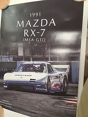 1991 IMSA MAZDA RX-7 GTO Poster - 18 X 24 • $19.99