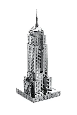 Metal Model Empire State Building 3D Laser Cut Sheet Metal DIY Kit Hobby Gift • £11.95