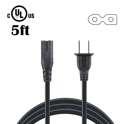 PwrON 5ft UL Polarized Power Cable Cord Lead For VIZIO D55U-D1 D58U-D3 D65U-D2 • $8.79