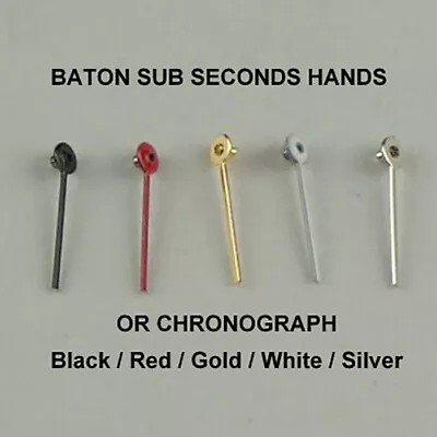 Chronograph Or Sub Seconds Small Watch Hands Dial Chrono Vintage STRAIGHT BATON • $8.65