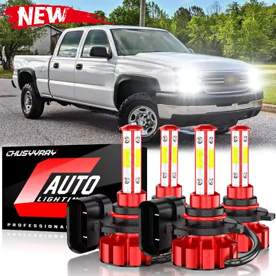 For Chevy Silverado 1500 2500HD 3500 1999-2006 6000K LED Headlights Lights Bulbs • $29.99