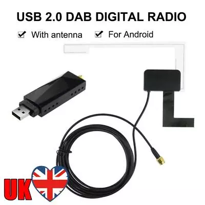 DAB Radio Receiver USB Dongle Receiver Compatible With Erisin Easy Installation • £25.91