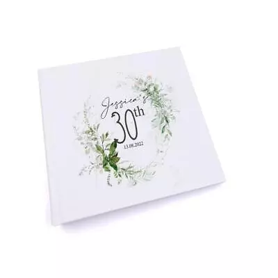 Personalised 30th Birthday Photo Album Gift With Botanical Design UV-907 • £15.49