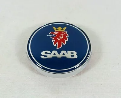 2003-2007 Saab 93 9-3 SEDAN Rear Trunk Emblem Chrome Blue Badge Round Sign Logo • $12.99