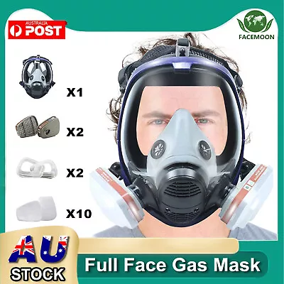 18 In 1 Full Face Gas Mask 6800 Respirator For Chemical Spray Epoxy Resin Safety • $24.79