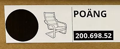 IKEA POANG Chair Armchair Frame ONLY (Cushion NOT Included) Black-Brown Wood • $109.99