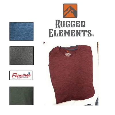 Rugged Elements Men's Suede Long Sleeve Shirt SINGLES | F41 • $16.95