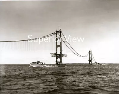 Mackinac Bridge Construction Tour Boat Sheplers Mackinac Bridge Classic Photo • $8.99