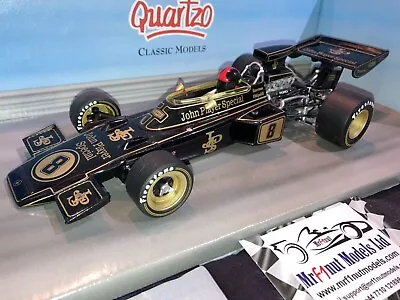 1:18 Quartzo Q9007 Emerson Fittipaldi Lotus 72D #8 1st British GP 1972 • £99.99