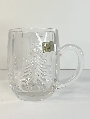 Mikasa Crystal Christmas Tree Mug SN 106 Clear Made In Germany - No Box • $12.99