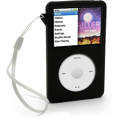 Black Silicone Skin Case For Apple IPod Classic 80gb 120gb 160gb Cover Holder • $12.27