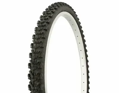 Genuine Duro Bicycle Mountain Tire In 26 X 1.95 All Black Raider Tread. • $27.99