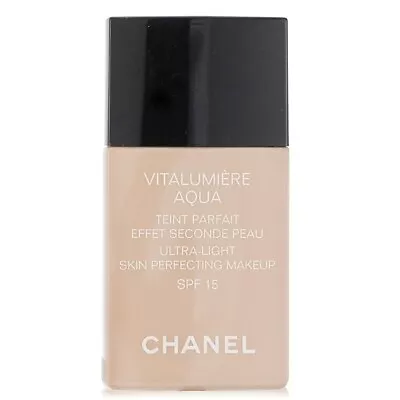 Chanel Vitalumiere Aqua Ultra Light Skin Perfecting M/U Spf15 -  20 Beige • $76.91