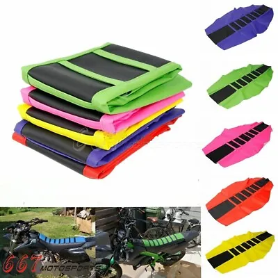 Rubber Dirt Bike Seat Cover For Yamaha WR TTR Kawasaki KLX KX110 125 250 300 450 • $18.99