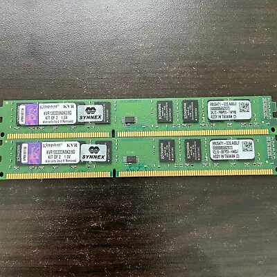 KINGSTON 8GB (2x4GB) RAM MEMORY DDR3 PC3 KVR1333D3N9K2/8G Desktop • $19.50