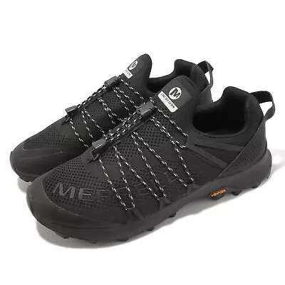 Merrell Long Sky Sewn Vibram MegaGrip Black Men Outdoors Trail Shoes J002579 • $95.85