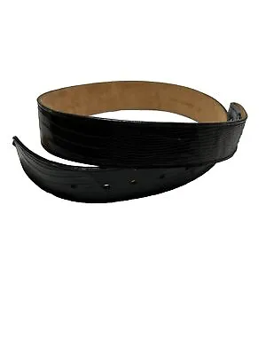 Max Lang Genuine Lizard Leather Belt Straps 35” Large 1 -3/8” Wide With Snaps 32 • $78