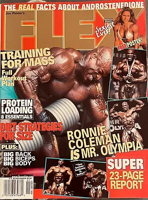 Vintage Joe Weider's Flex Magazine Jan 1999 W/ Monica Brant Bikini Poster • $29.99