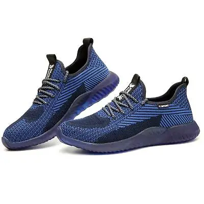 SUADEEX Mens Work Safety Shoe Steel Toe Lightweight Boots Indestructible Sneaker • $37.99