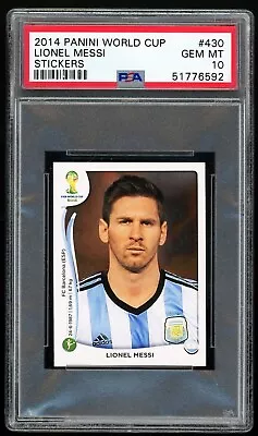 2014 Panini Brazil World Cup Lionel Messi Argentina GOAT SSP PSA 10 GEM MT 💎 • $99.99