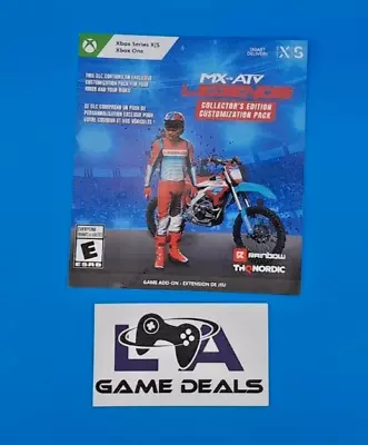 MX Vs ATV Legends (Xbox One/Series X) Collector's Ed. Customization Pack No Game • $4.99