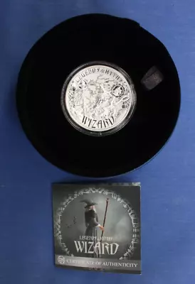 2017 Solomon Is 2oz Silver $5 Coin  Legends & Myths - Wizard  In Case With COA • £165