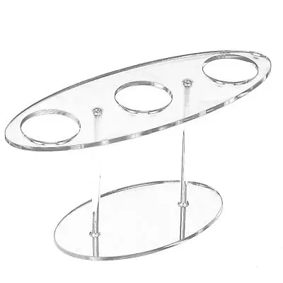 Ice Cream Cone Holder 3 Holes Clear Acrylic Cone Holder Stand Sushi Hand Unusual • £11.75