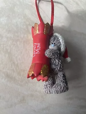 ‘lovely Mum’ Cracker - Rare Me To You Xmas Tree Hanging Decoration Figurine • £12.99