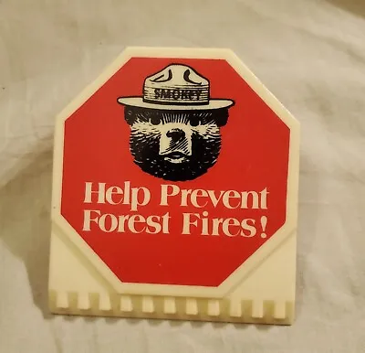 Vintage Smokey Bear Help Prevent Forest Fires! Plastic Bag/Paper Clip Vernon Co. • $5.99