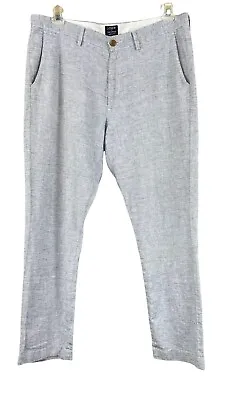 J Crew The Sutton SZ 35X32 Pants Mens Chino Linen Blend Pants Resort Casualcore • $24.99