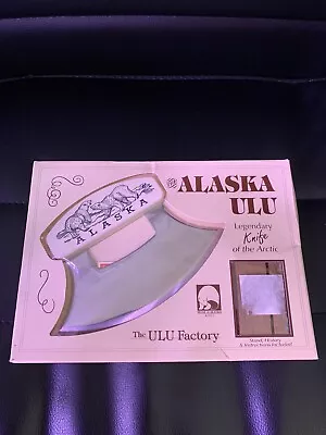 Alaska ULU Knife Faux Bone Handle ULU Factory W/Stand New In Box Vintage 1993 • $19.99