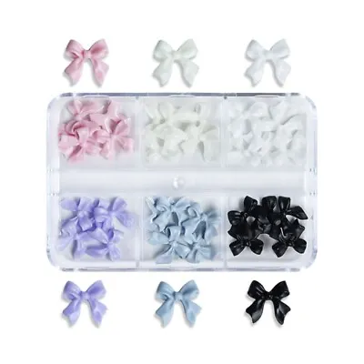 0Pcs 3D Bows Nail Art Decorations 3D Bows Nail Charms Bowknot Nail Accessories • £5.77